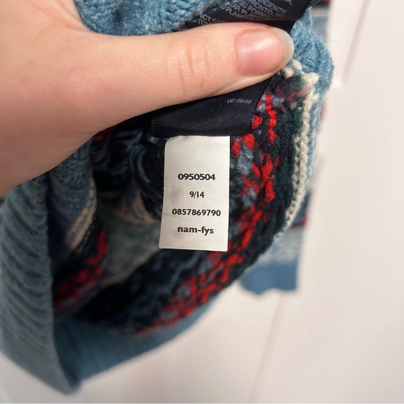 Tommy Hilfiger Lambswool Sweater Medium Nordic Fair Isle Thick Knit - Picture 5 of 8